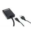 adapter kablowya GEMBIRD VGA na HDMI, zasilany przez USB 15 cm - czarny