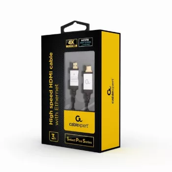 GEMBIRD Wysokoprzepustowy kabel HDMI z Ethernet - seria Select Plus, 3m