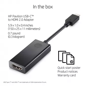 HP 2PC54AA karta interfejsu/adapter HDMI