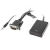 LANBERG adapter kablowy Wideo HDMI Typ A (standard) VGA (d-sub) 0,2m Czarny