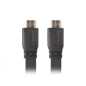 Kabel LANBERG HDMI - M/m V2.0 4k Płaski - 1m Czarny