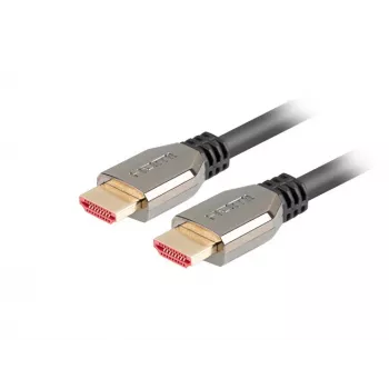 Kabel HDMI LANBERG - M/m v2.1 8k 60hz - 0.5m Czarny