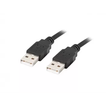 Kabel LANBERG USB A/męski/męski 2.0 1m Czarny