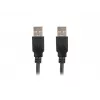 Kabel LANBERG USB A/męski/męski 2.0 1m Czarny