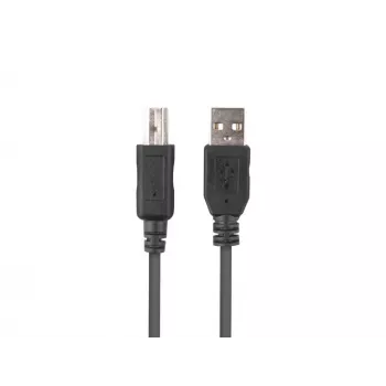 Kabel LANBERG USB-a(m)->USB-b(m) 2.0 1 m czarny z ferrytowym rdzeniem, pudełko