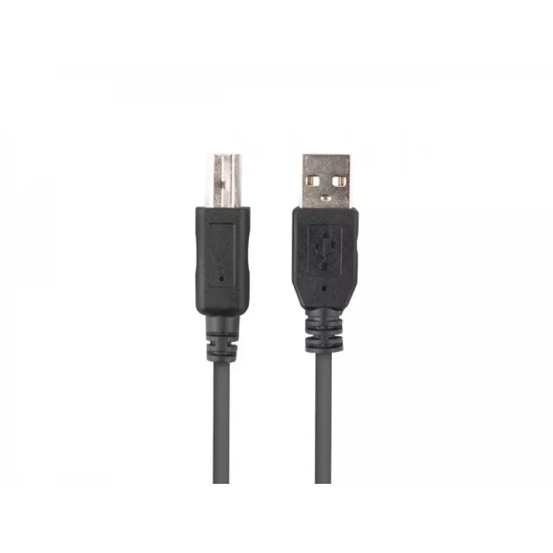 Kabel LANBERG USB-a(m)->USB-b(m) 2.0 1 m czarny z ferrytowym rdzeniem, pudełko