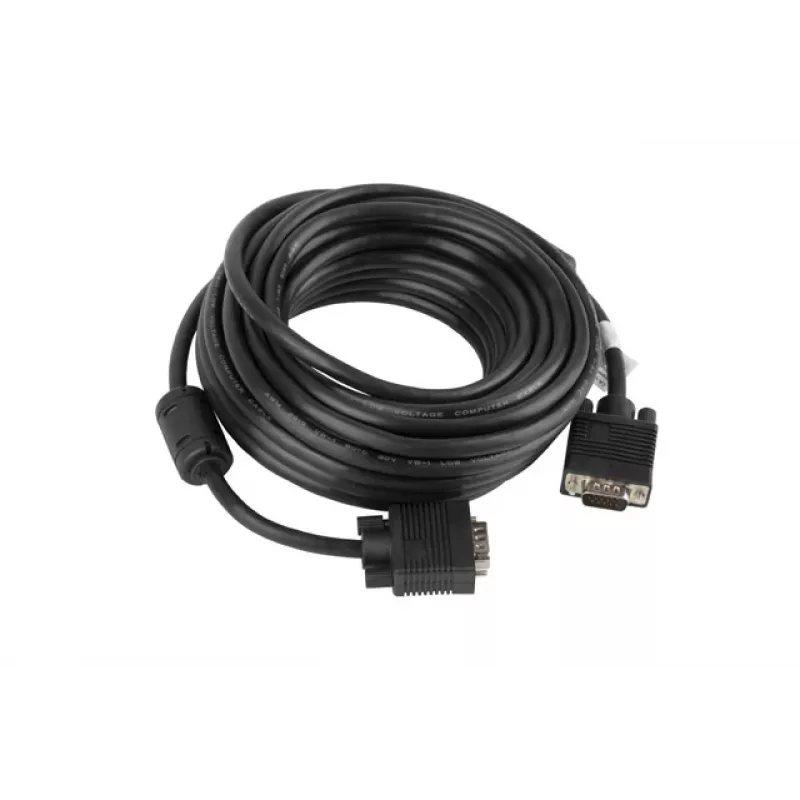 Kabel LANBERG VGA (D-Sub) – 10 m, czarny