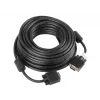 Kabel VGA LANBERG CA-VGAC-10CC-0150-B — 15 m, VGA (D-Sub) męski-na-męski, czarny, rdzeń ferrytowy