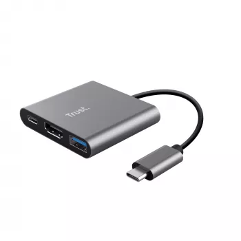 Trust Dalyx USB 3.2 Gen 1 (3.1 Gen 1) Type-C Aluminium, Czarny