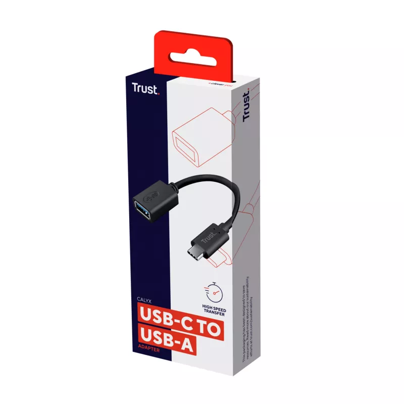 Kabel USB Trust 20967 0.09 m USB C USB A Czarny