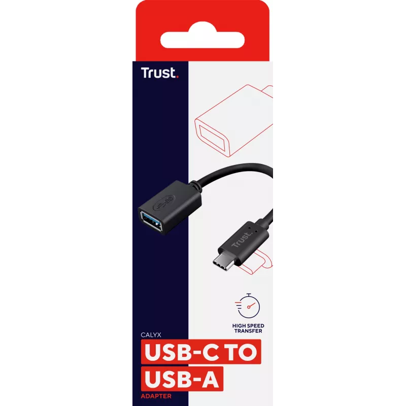 Kabel USB Trust 20967 0.09 m USB C USB A Czarny