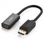 Adapter kabla wideo UGREEN DisplayPort (męski) na HDMI (żeński) 0,25 m, pozłacane styki, obsługa 1080p