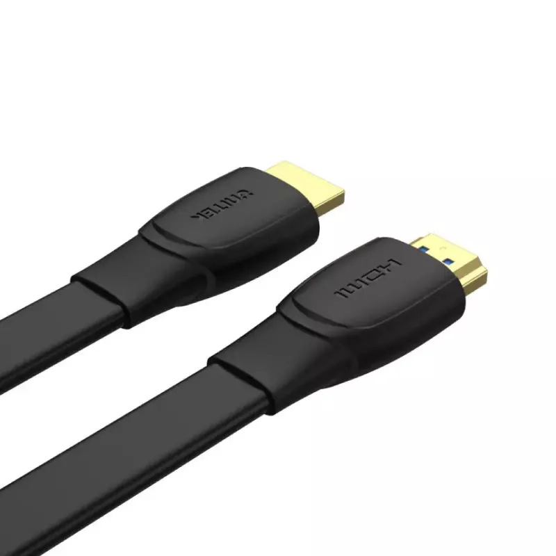 Kabel HDMI Unitek C11063BK-2M 2 m, HDMI 2.0, 18 Gbit/s, 4K@60Hz, ARC, płaski czarny