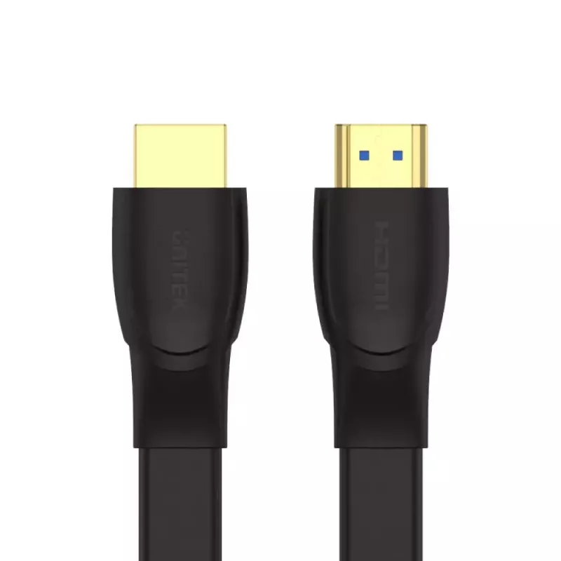 Kabel HDMI Unitek C11063BK-2M 2 m, HDMI 2.0, 18 Gbit/s, 4K@60Hz, ARC, płaski czarny