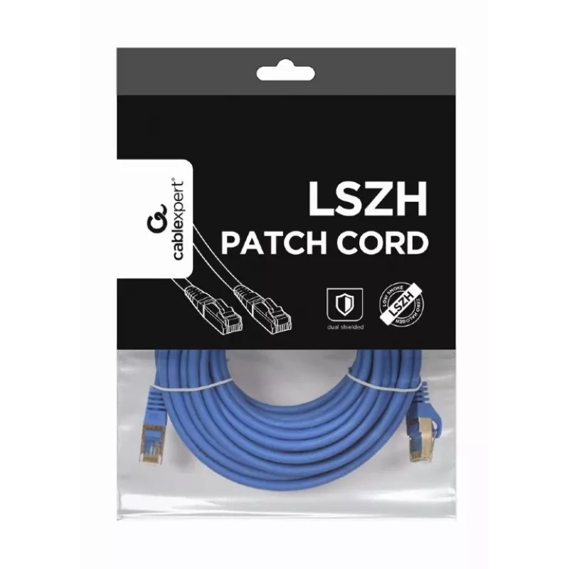 Kabel sieciowy Gembird PP6A-LSZHCU-20M RJ-45 Kat.6a 20m Szary