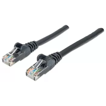Intellinet Network Patch kabel, Cat6, 3m, Czarny, CCA, U/UTP, PVC, RJ45, Pozłacane styki, Snagless, Booted, Dożywotnia gwarancja