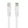 Kabel krosowy sieciowy LANBERG Cat6 U/UTP 1 m, RJ-45 męski–męski, linka, biały