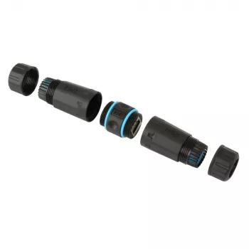 Techly IWP-MD C6-IP68T przejściówka żeńsko-żeńska RJ-45 czarny