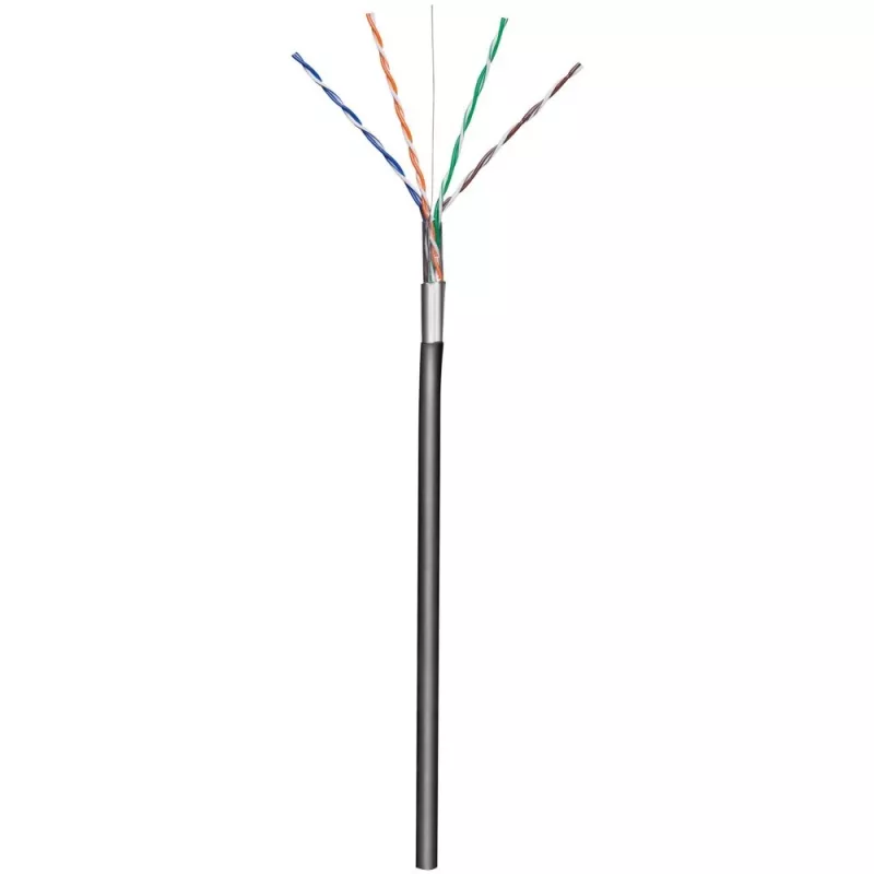 Techly F/UTP kabel Hank Cat.5E CCA 305m Solid Outdoor Czarny ITP8-RIS-0305LO
