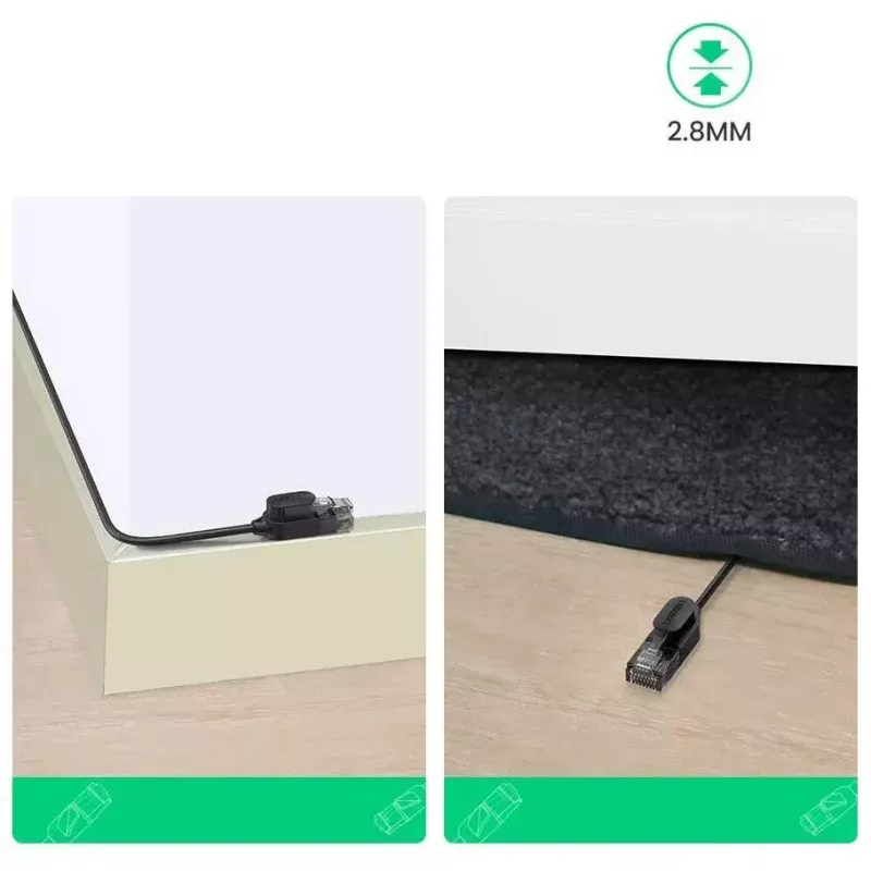 Kabel sieciowy UGREEN Cat6A UTP RJ45 3 m, osłona PVC, 500 MHz, Gigabit Ethernet