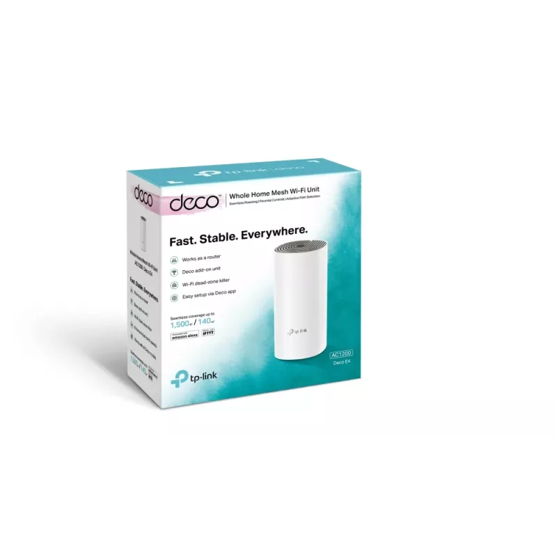 TP-Link AC1200 Whole Home Mesh Wi-Fi System, biały, szary, wewnętrzna, router Mesh, LAN, WLAN, dwuzakresowy (2,4 GHz / 5 GHz), Wi-Fi 5 (802.11ac)