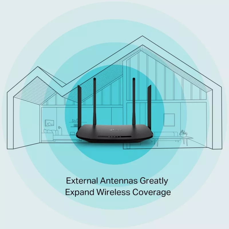 Router modemowy TP-Link AC1200 VDSL/ADSL, Wi-Fi 5 (802.11ac), Dual-band (2,4 GHz / 5 GHz), Ethernet LAN, VDSL2, Czarny, router biurkowy