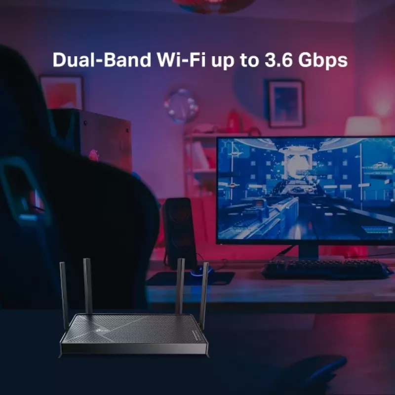 TP-Link Archer BE3600 router bezprzewodowy 2,5 Gigabit Ethernet Dwupasmowy (2,4 GHz / 5 GHz) Czarny