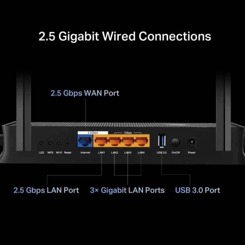 TP-Link Archer BE3600 router bezprzewodowy 2,5 Gigabit Ethernet Dwupasmowy (2,4 GHz / 5 GHz) Czarny