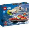 Zestaw LEGO Łódź Ratowniczo-Gaśnicza 60373 — seria City, 144 elementy, 3 minifigurki, wiek 5+, wymiary 80×230×70 mm