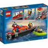 Zestaw LEGO Łódź Ratowniczo-Gaśnicza 60373 — seria City, 144 elementy, 3 minifigurki, wiek 5+, wymiary 80×230×70 mm