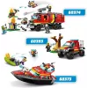 Zestaw LEGO Łódź Ratowniczo-Gaśnicza 60373 — seria City, 144 elementy, 3 minifigurki, wiek 5+, wymiary 80×230×70 mm