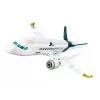 LEGO Zestaw konstrukcyjny Samolot pasażerski 60367 — seria City, 913 elementów, 2 minifigurki, szczegółowe wnętrze