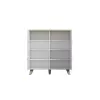 Sideboard cama meble LOTTA 110 4D — 4 drzwi, 6 półek, dąb Sonoma, 1100×540×1190 mm