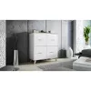 Sideboard cama meble LOTTA 110 4D — 4 drzwi, 6 półek, dąb Sonoma, 1100×540×1190 mm