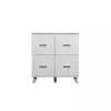 Sideboard cama meble LOTTA 110 4D — 4 drzwi, 6 półek, dąb Sonoma, 1100×540×1190 mm