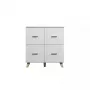 Sideboard cama meble LOTTA 110 4D — 4 drzwi, 6 półek, dąb Sonoma, 1100×540×1190 mm