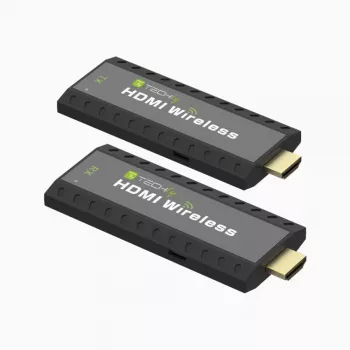 Techly IDATA HDMI-WL53 extender AV nadajnik i odbiornik AV Czarny