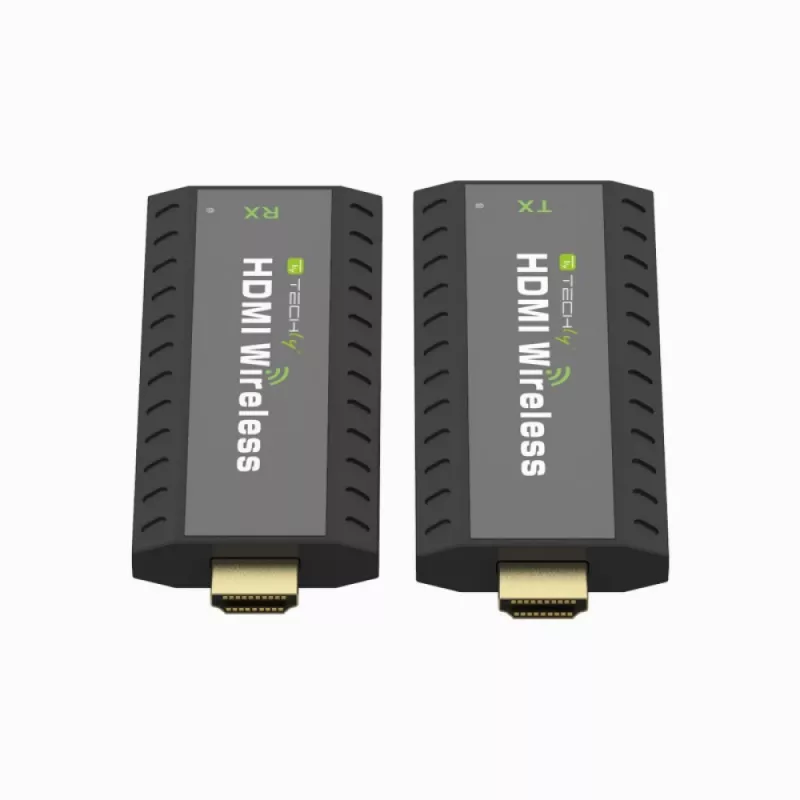 Techly IDATA HDMI-WL53 extender AV nadajnik i odbiornik AV Czarny