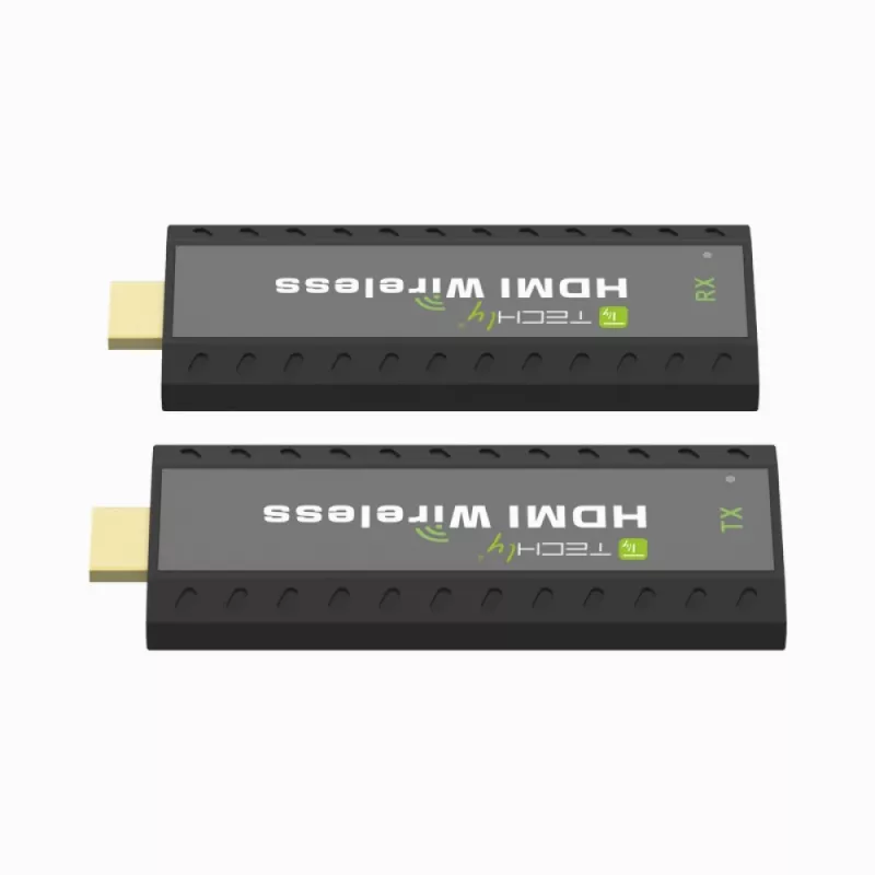 Techly IDATA HDMI-WL53 extender AV nadajnik i odbiornik AV Czarny