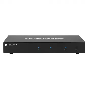 Przełącznik KVM Techly IDATA DP-KVM2 czarny