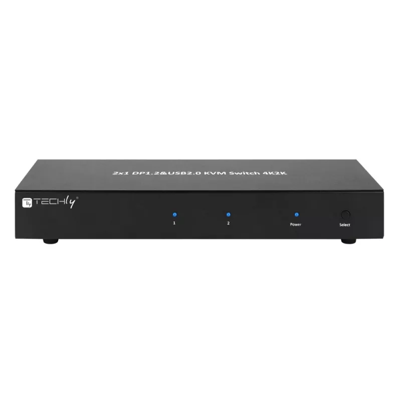 Przełącznik KVM Techly IDATA DP-KVM2 czarny