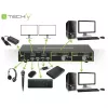 Przełącznik KVM Techly IDATA DP-KVM2 czarny