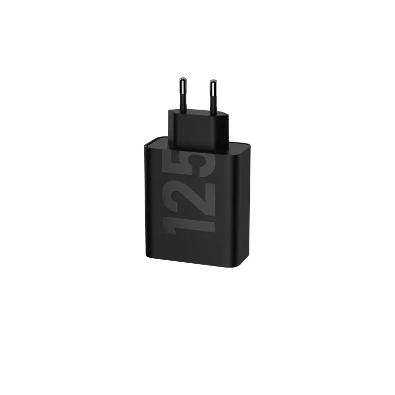 Motorola TurboPower 125W Duo Charger Uniwersalna Czarna Ładowarka AC do szybkiego ładowania Wewnętrzna