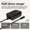 Motorola TurboPower 125W Duo Charger Uniwersalna Czarna Ładowarka AC do szybkiego ładowania Wewnętrzna