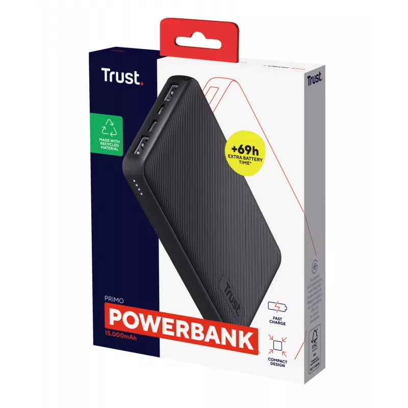 Trust Primo litowo-jonowy (Li-Ion) 15000 mAh czarny