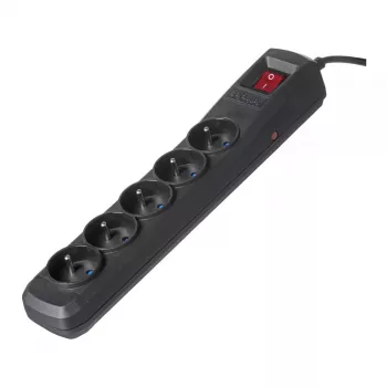 Listwa zasilająca ActiveJet ACJ COMBO 5G 1.5M — 5x gniazda Type E, przewód 1,5 m, 2300 W, 10 A, wtyczka Type E