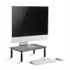 Wolnostojący uchwyt do monitora na biurko GEMBIRD MS-TABLE-01 — pojedynczy wyświetlacz, udźwig 20 kg, czarny, ręczna regulacja wysokości 100–140 mm