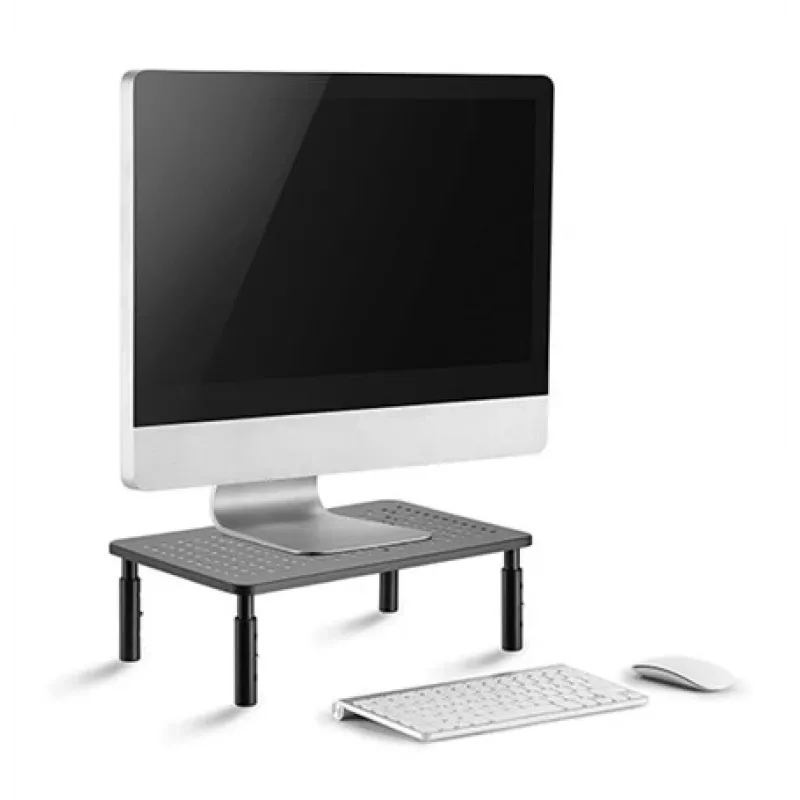 Wolnostojący uchwyt do monitora na biurko GEMBIRD MS-TABLE-01 — pojedynczy wyświetlacz, udźwig 20 kg, czarny, ręczna regulacja wysokości 100–140 mm