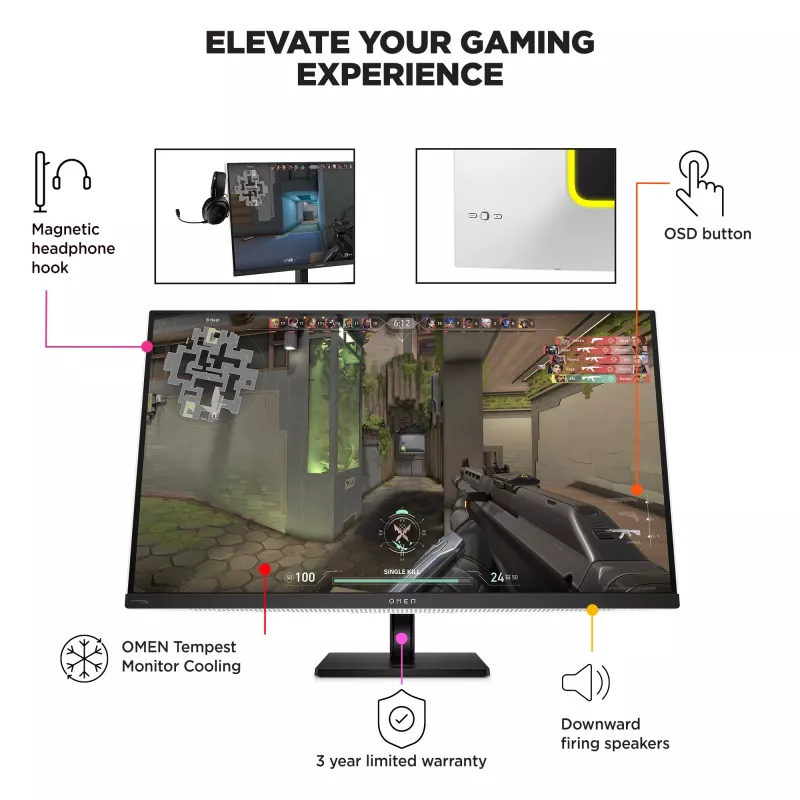 Monitor gamingowy HP OMEN Transcend 31,5 cala UHD 240Hz OLED - Transcend 32