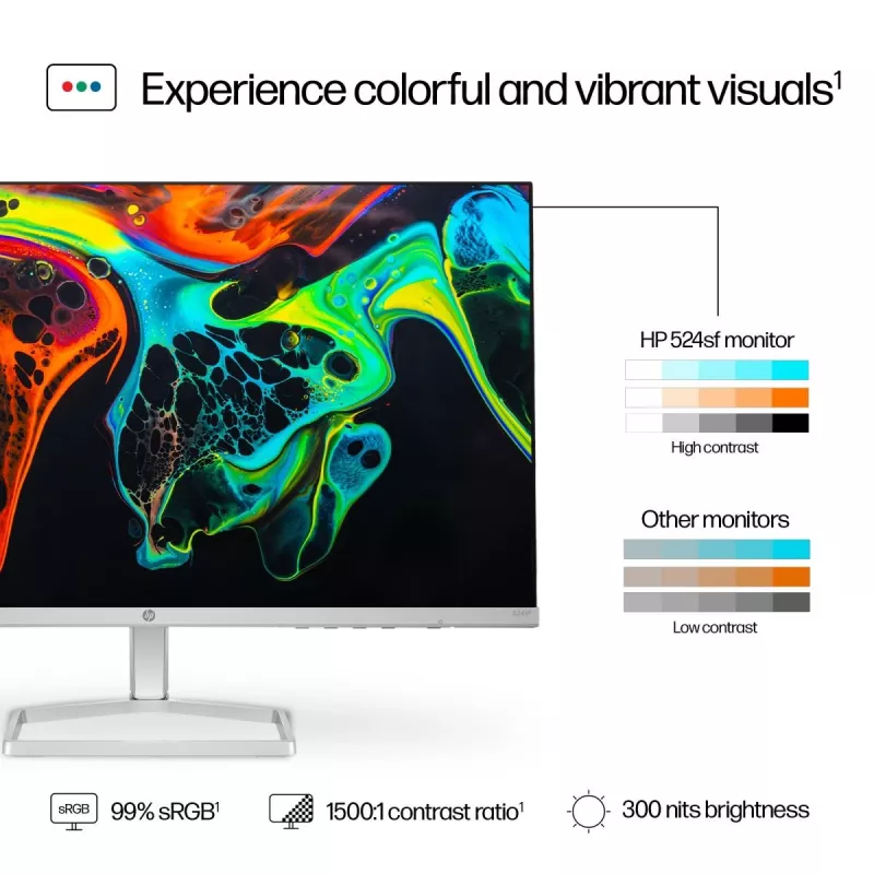 Monitor biurkowy HP – seria 5 524sf – 24 cale – 1920x1080 (FHD) – IPS
